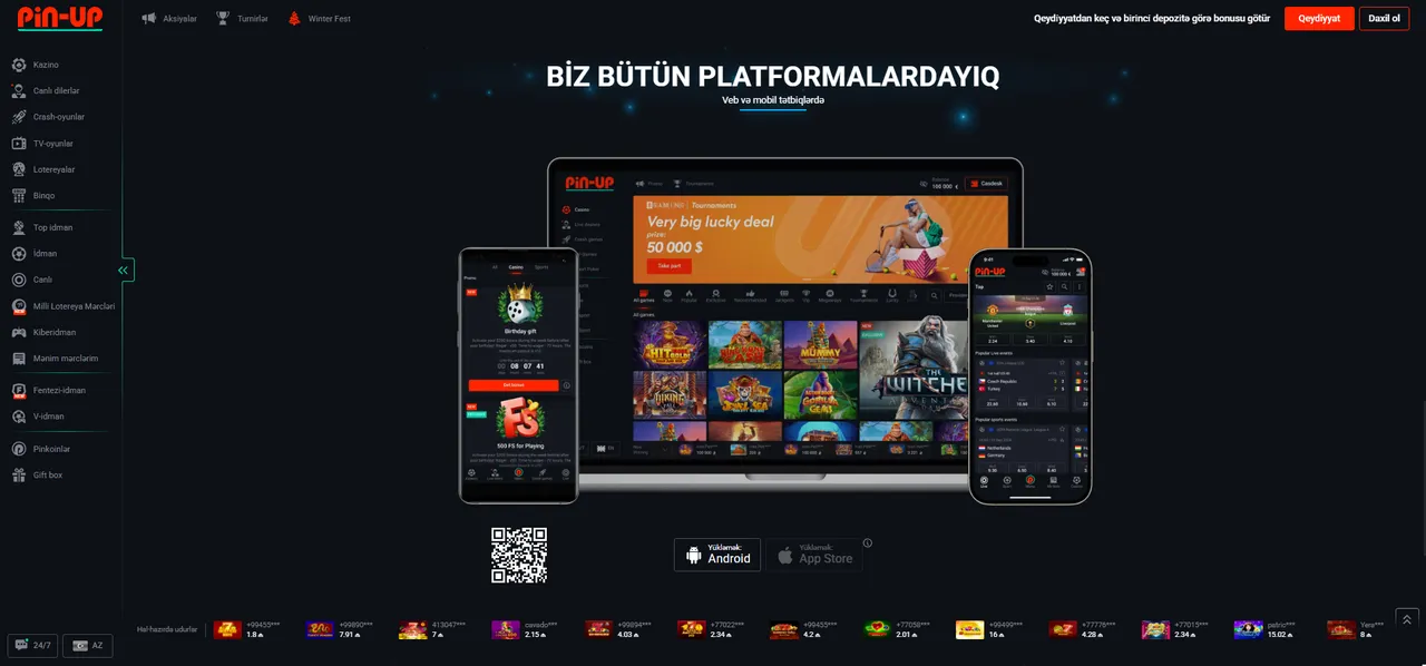 Mobil istifadə və Pin-Up texniki uyğunluq